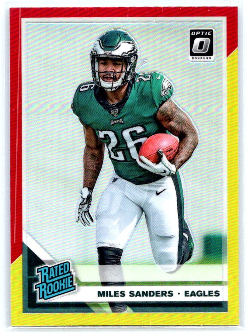 2019 Donruss Optic #172 Miles Sanders Red and Yellow