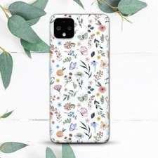 White Wildflower Butterflies Case For Google Pixel 2 3 3a 4 4a 5 6 7 8 XL