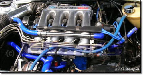 X Parts silicone hose kit VW Golf 2 1.8 l 16V GTi KR/PL Blue cooling water New - Afbeelding 1 van 1