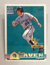 2000 Paramount - Holographic Silver - Bruce Aven - #92 - Marlins - NrMt-Mt