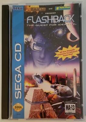 Flashback SEGA CD The Quest for Identity Out of This World 1993 CiB + Manual