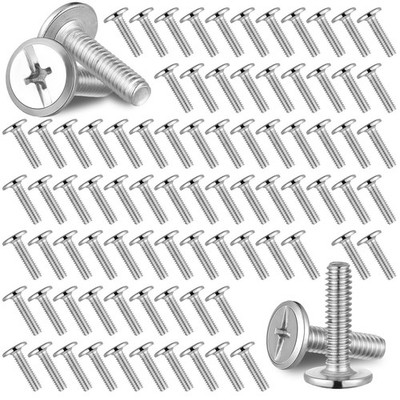 100 Pcs 1/4''20 Hurricane Shutter Bolts Sidewalk Screws Bolts 304 Stainless Steel