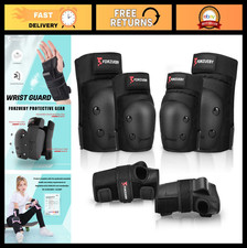 6-in-1 Protective Gear Set for Adults  Kids - Knee Pads, Elbow Pads, Wrist Guar