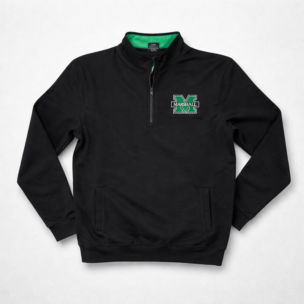 Men's Colosseum Marshall Thundering Herd Tortugas Logo Quarter-Zip Jacket XL NWT