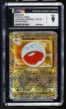 CGC 9 MINT Electrode 22/110 Legendary Collection) Reverse Holo Pokemon Card