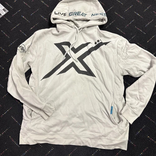 OFF WHITE Hard Rock Lionel Messi Hoodie Mens Large Off White Soccer Live Greatness Sweater