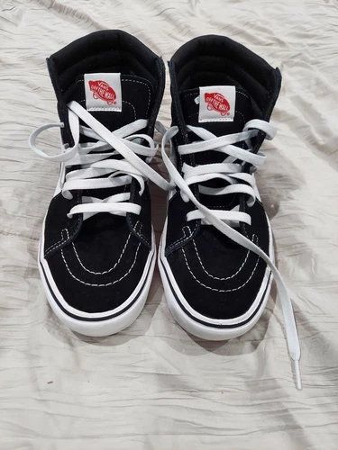 VANS Sk8 Hi Sneakers alte nere scamosciate da uomo taglia 9 5 scarpe casual