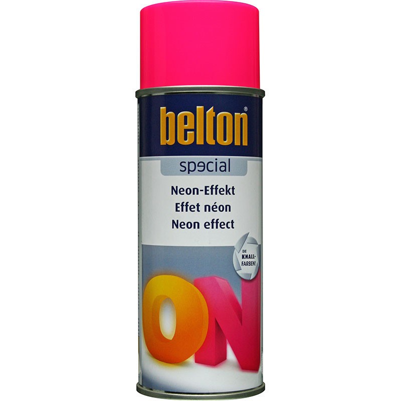 Aérosol rose fluo Belton effet néon pour peinture plastique bois et métal