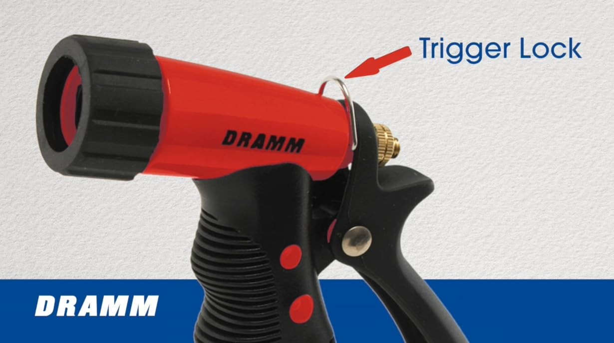 Dramm ColorStorm Premium Pistol Spray Nozzle for Garden Hose with Trigger Style