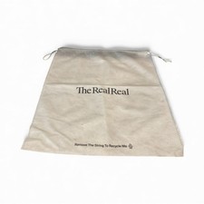 Real Real Large White Drawstring Dust Bag 18" X 19" -Rare Size-Pre Owned-CLEAN