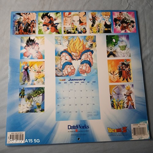 Dragon Ball Z 2002 Calendar VERY RARE Collectible Vintage Y2K 00s - Picture 2 of 4