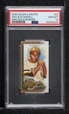2022 Allen & Ginter Mini Gold Border Willie Stargell #63 PSA 10 GEM MT HOF 0i76