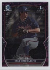 2023 Bowman Draft Chrome Fuchsia Lunar Refractor /199 Drue Hackenberg 11cz