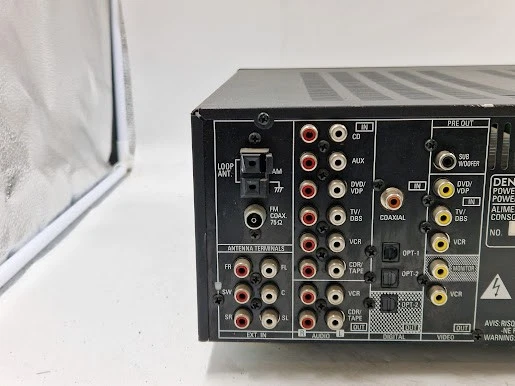 DENON AVR-1603 AV Receiver - Untested, Signs of Use, Vintage Audio - Image 4 of 4