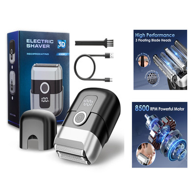 Professional Shaver Electric Beard Trimmer Digital Display Razor Reciprocating