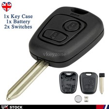 2 Button Remote Key Fob Case SX9 Blade For Citroen Saxo Berlingo Peugeot Partner