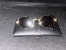 Men's Brown Round Sunglasses