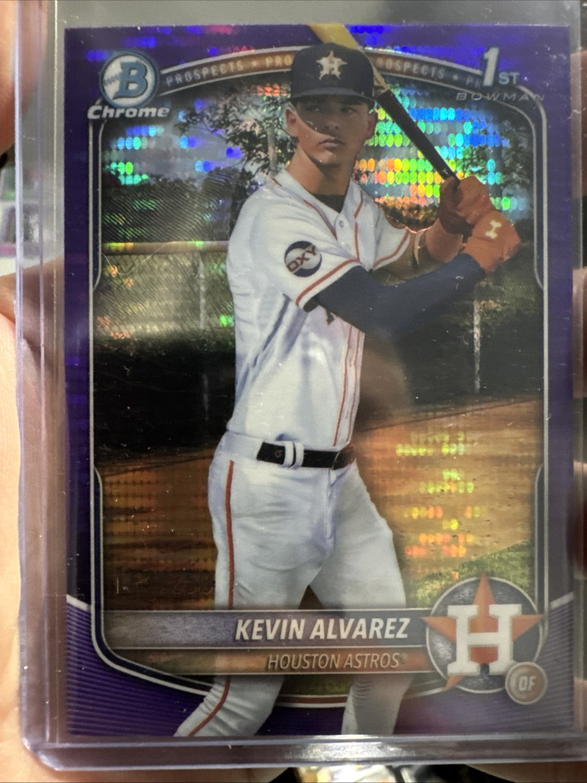 2025 Bowman Chrome Kevin Alvarez #BCP-227 Purple Pulsar /250