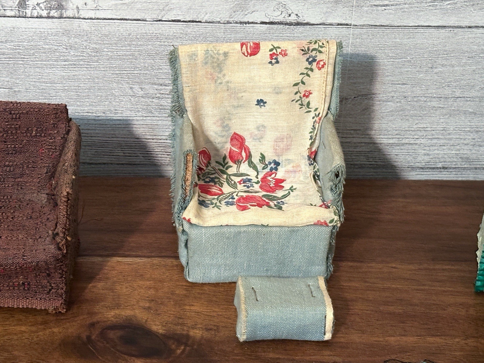 1950s Handcrafted Dollhouse Furniture Set Vintage