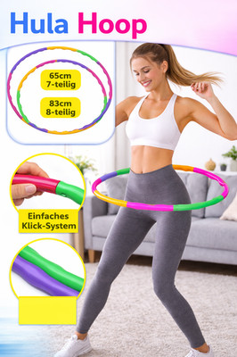 Hula Hoop Fitness Reifen 65 83 cm   Bauchtrainer für Kinder & Erwachsene