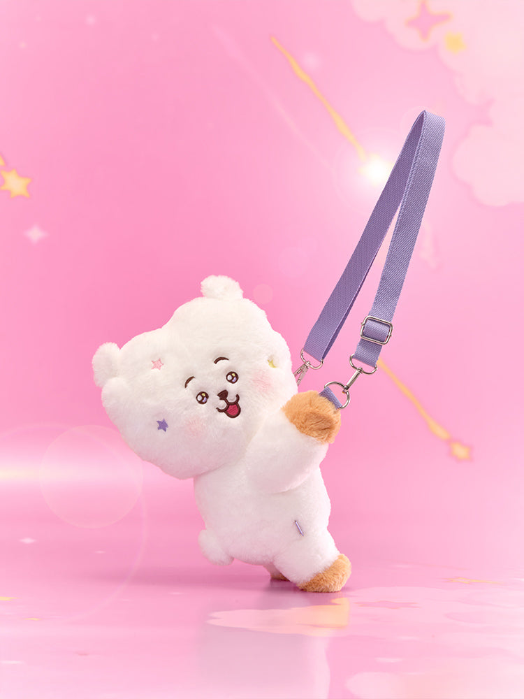 LINE FRIENDS Square BT21 HUG ME Plush Bag (THE JOURNEY) RJ Japan