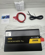 Uimoso Pure Sine Wave Inverter Power Inverter 2500W DC12V to AC120V Inverter LCD