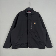 Carhartt Jacket Men 2XL Black Storm Defender GE 9HA Plant Field Validation Work