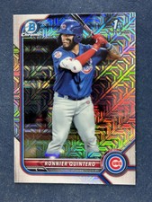 2022 Bowman Chrome Mojo Refractor Ronnier Quintero Cubs RC