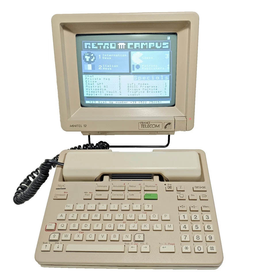 Minitel Alcatel 12 Series Terminal - ÜBERHOLT Videotex BBS 4800 Baud Telefon 1988 - Bild 2 von 4