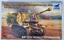 Bronco 1:35 Models CB35004  7.5cm Pak40(Sf) auf Geschutzwagen 39H(f) scale tank