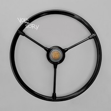 Vw Volkswagen Type 2 Late Bay Bus 3 Spoke Steering Wheel 1968-1972 Black No. 05 Vw Volkswagen Type 2 Late Bay Bus 3 Spoke Steering Wheel 1968-1972 Black No. 05