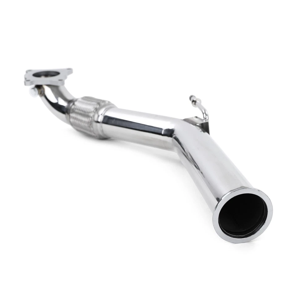 Downpipe racing acciaio inox per Audi A3 TT VW Golf 5 6 Jetta Scirocco Tiguan - Immagine 2 di 4