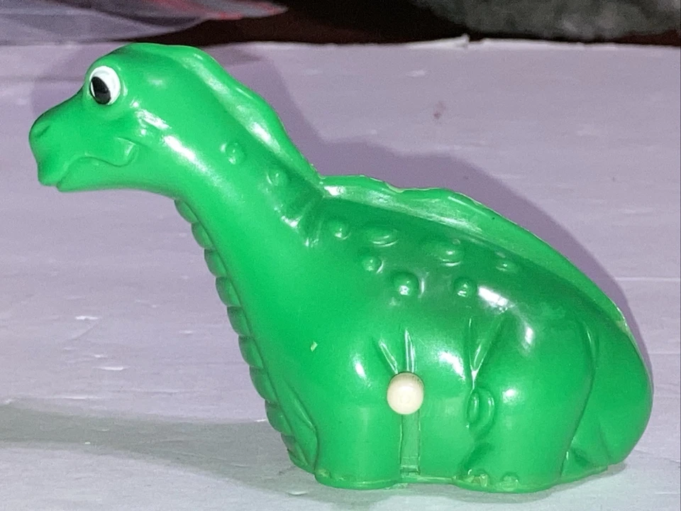 1987 Dizzy Dizzy Dinosaur Wind-Up Green Dino Game Figure Tested Runs - See Video - Image 3 of 4