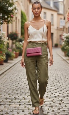 Gucci Micro Guccissima GG Embossed Pink Leather Monogram Wallet Crossbody Chain
