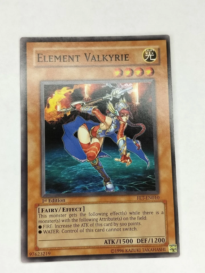 Yu-Gi-Oh! TCG X2 Element Valkyrie FET-EN010 Common 1st Edition LP - Image 2 of 4