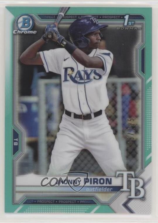 2021 Bowman Chrome Prospects Aqua Refractor /125 Jhonny Piron #BCP-239 0i6p