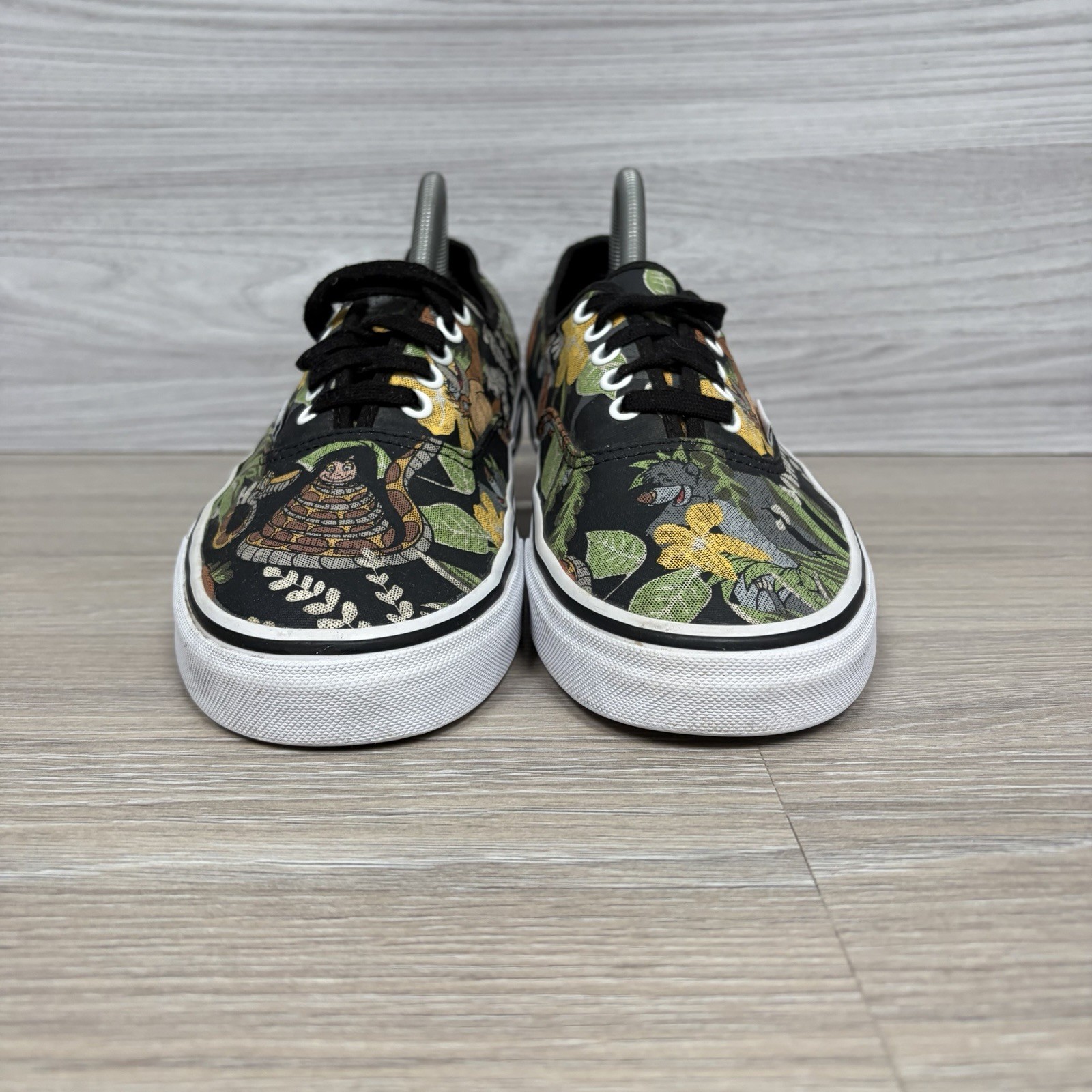 Vans Authentic Disneys The Jungle Book Trainers UK 8 Green Black White Kaa Baloo image 6