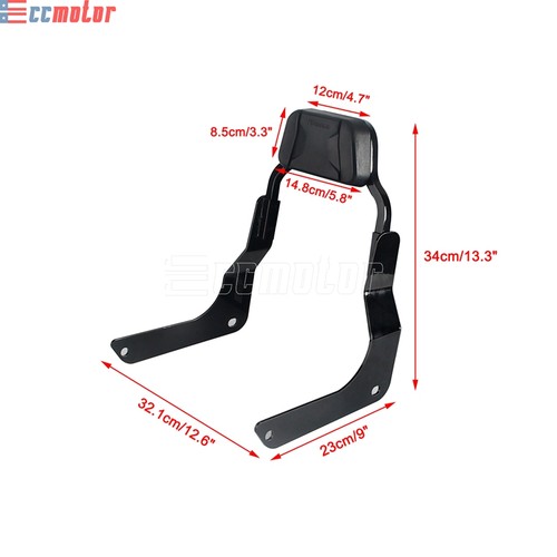 Passenger Backrest Sissy Bar Kit For Harley Softail Fat Bob FXFB FXFBS 2018-2025 - Picture 6 of 11