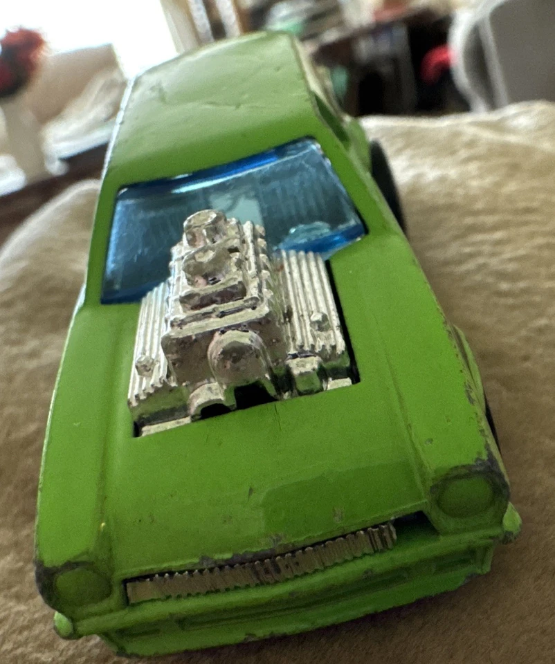 De colección 1975 Hot Wheels Redline POISON PINTO verde claro dueño original bonito Foto 3 de 4