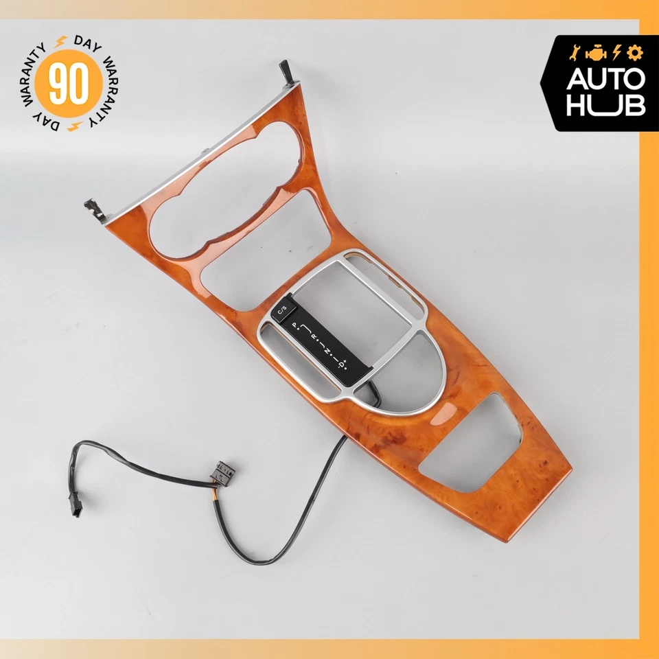 05-12 Mercedes R230 SL500 SL550 consola central bisel madera de nogal OEM Foto 2 de 4