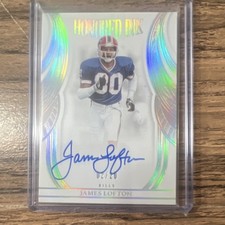 2025 Panini Flawless Honored Ink James Lofton 02/20 Buffalo Bills Autograph