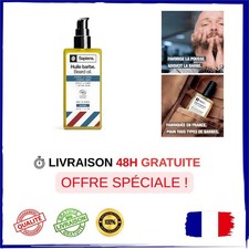 Sapiens Huile Barbe Homme 50 ml Bio, Pousse et Hydratation