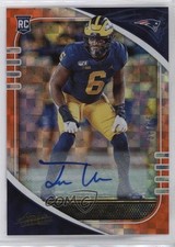 2020 Panini Absolute Rookie Signatures Orange Mosaic 38/75 Josh Uche Auto v8v