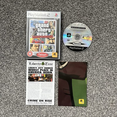 Grand Theft Auto Liberty City Stories Sony PlayStation 2 PS2 Komplett Handbuch Karte
