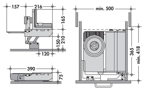 ritter MultiSchneider AES 72 SR-H, Allesschneider, silbermetallic, Schneidgut re - Bild 2 von 2