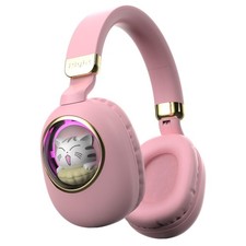 Girls Kids Headphones Wired - Pink Noise Cancelling Wireless Headphones for K...