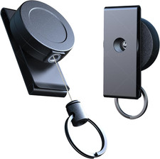 Heavy Duty Retractable Keychain with Belt Clip, 360  Retractable Keychain Heavy