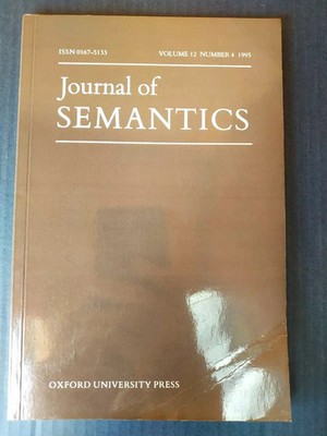 Journal of Semantics (Vol. 12, No. 4, 1995)