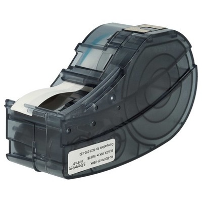 Schriftband Ersatz für Brady M21-250-423 Schwarz/Weiß Poly 6,35mm 6,4m