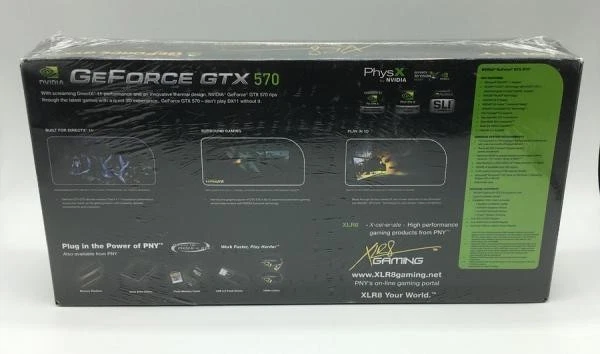 PNY GeForce GTX 570 Graphics Card - 1.25 GB GDDR5 - PCIe 2.0 x16 (VCGGTX570XPB) - Image 2 of 3